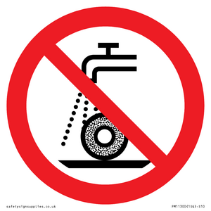 Prohibition: Do not use for wet grinding